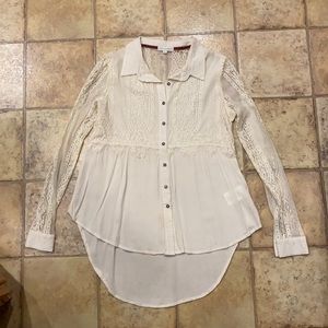 Lace long sleeve blouse